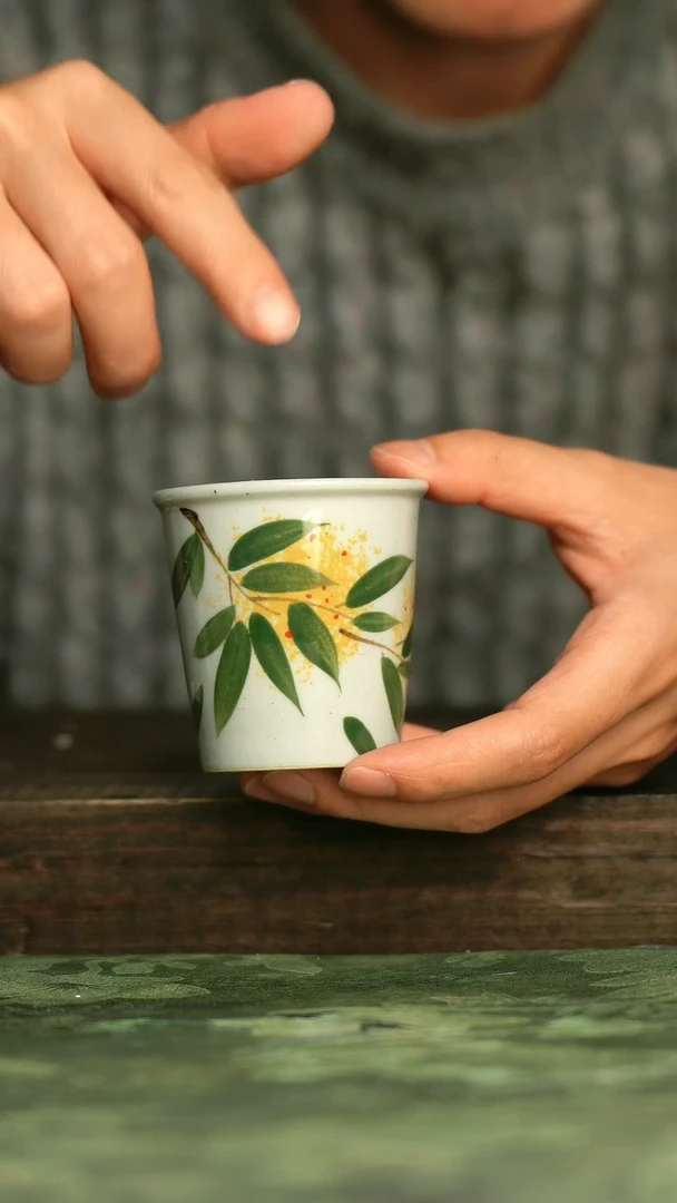 陶瓷青诗集手工手绘瓷器