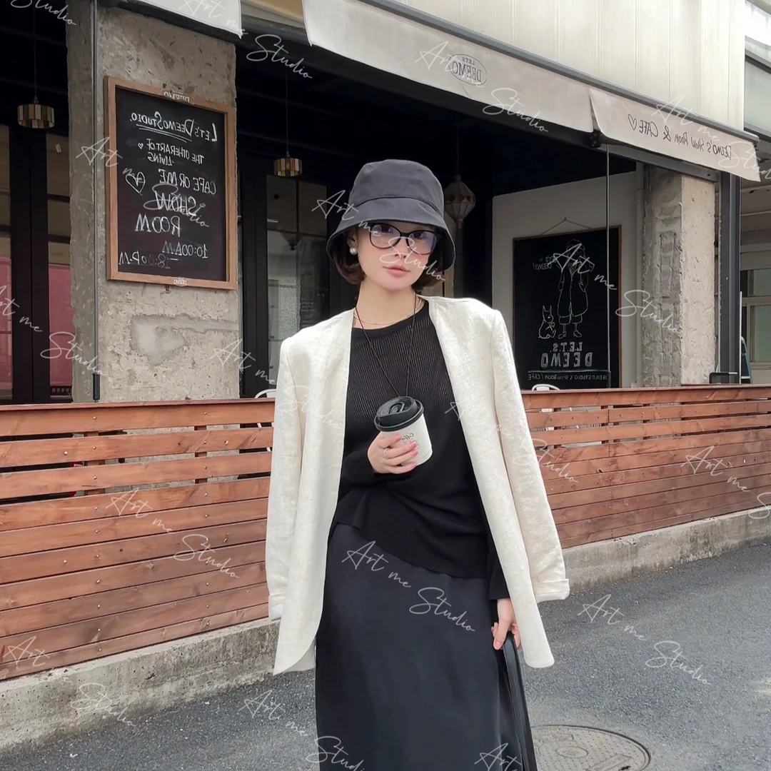 Art me 瓜瓜呀【经典西服】气质时尚时尚休闲百搭简约纯色XS030J2