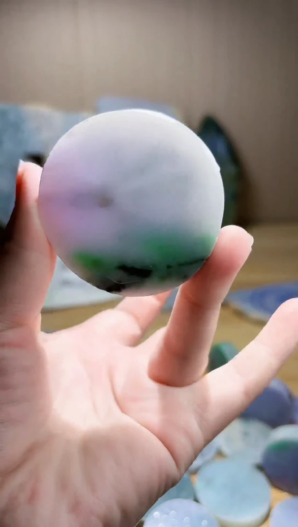 翡翠未镶嵌颈饰翡翠A货 姜谭122