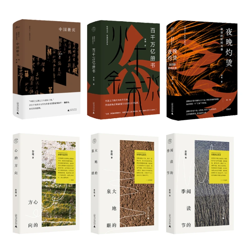 微瑕 “新散文”作家系列6册 中国册页 百千万亿册书 夜晚灼烫等