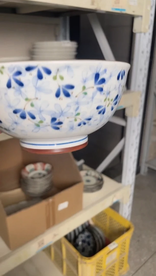 陶瓷小蓝芽6.3英寸碗微瑕