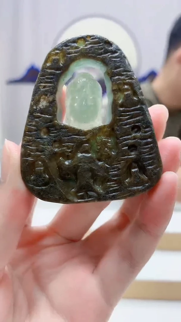 未镶嵌定制翡翠4917zm-毛货挂件佛31