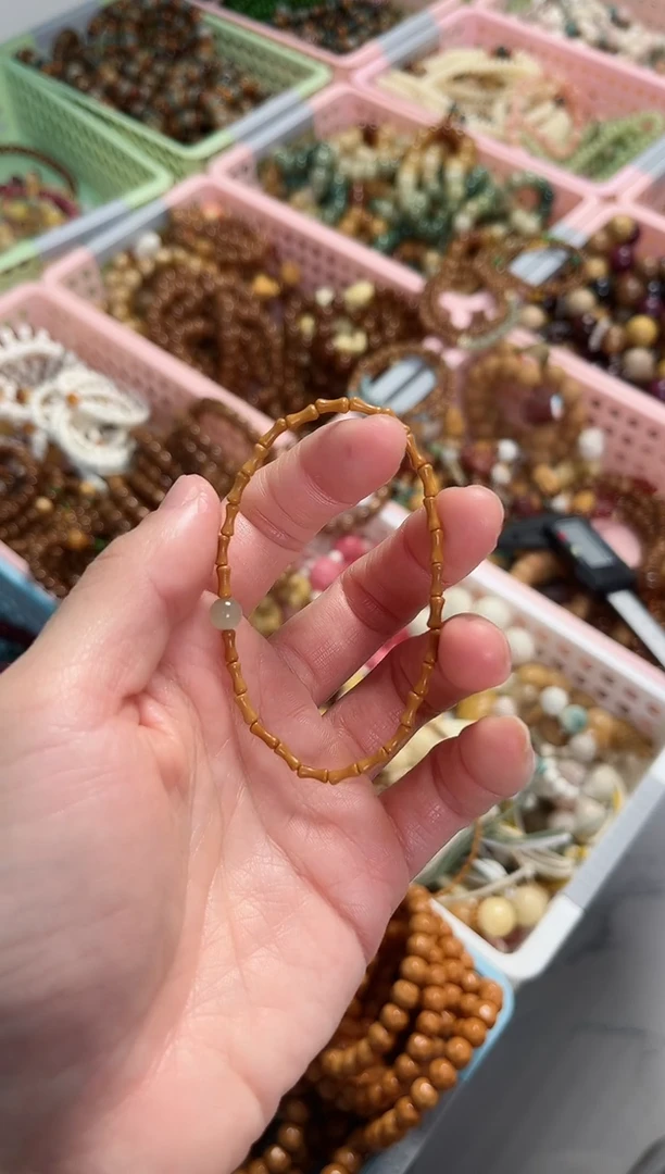 【闪购商品】和田玉（糖玉）手链未镶嵌竹节手串搭配和田玉