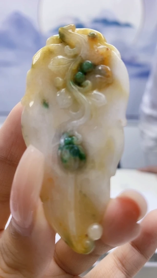 定制翡翠未镶嵌4829xx-毛货挂件77