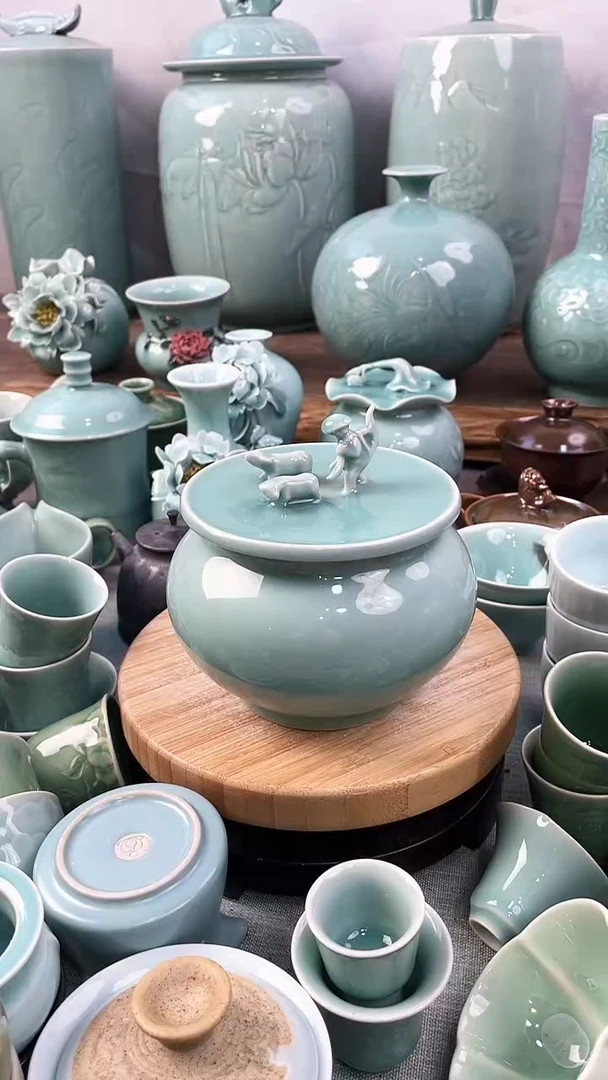 【闪购商品】纯手工 特价 微瑕 慧仙青瓷