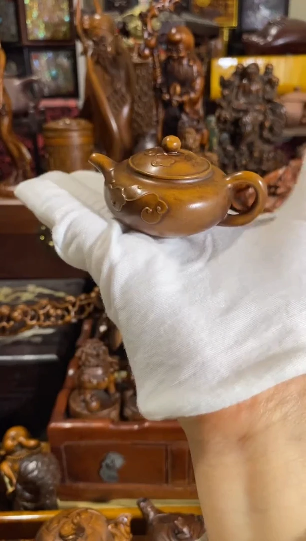 木小叶黄杨小件如意壶