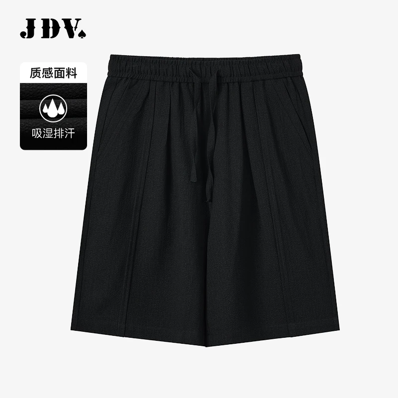 J.D.V2025春季新款商场同款男装黑色五分裤SPP5627