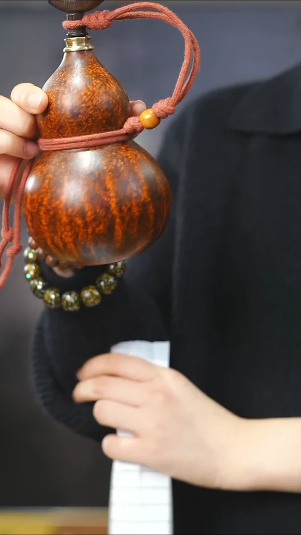 【闪购商品】XH302大漆酒葫芦不包手串及旋转底座