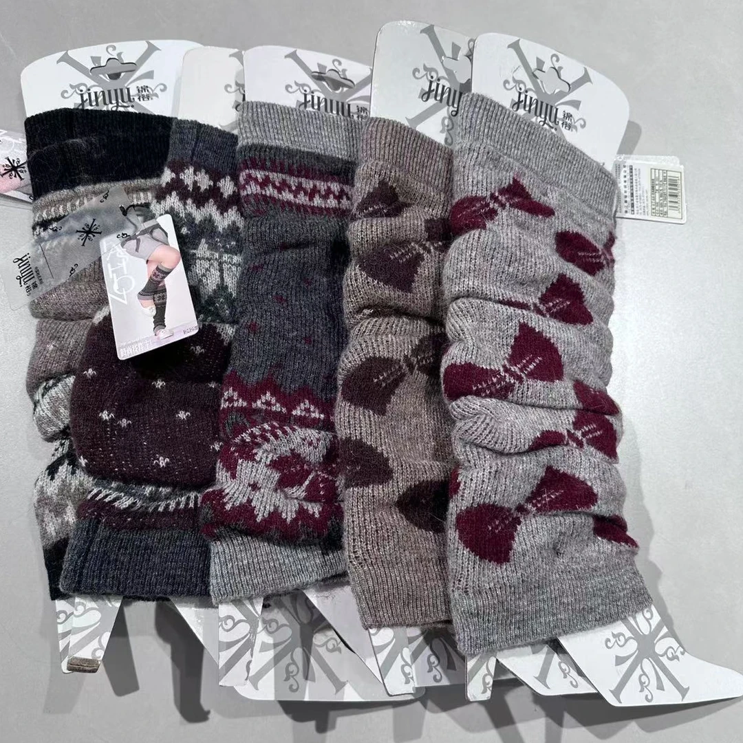 羊毛袜腿可堆可长