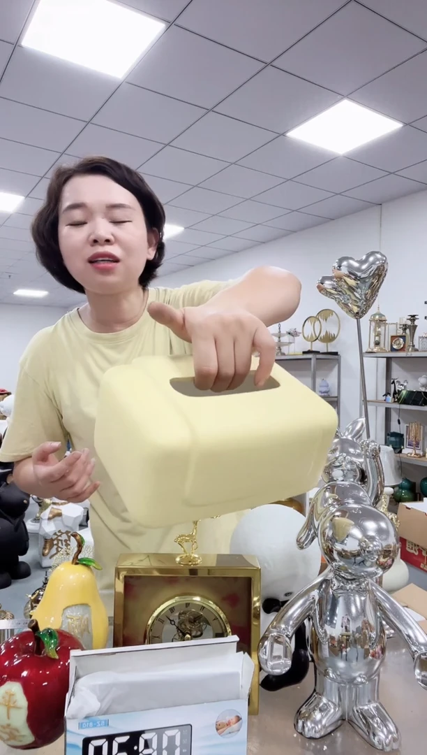 悦美豆豆纸巾盒黄色