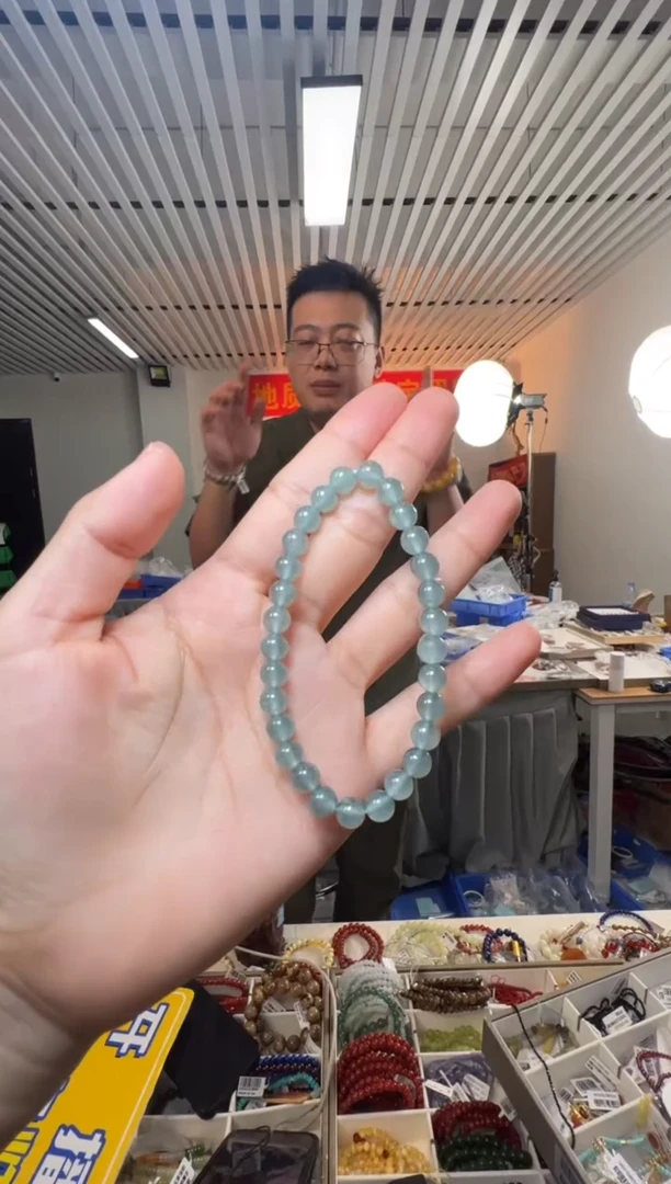 未镶嵌手链翡翠约6mm翡翠手串