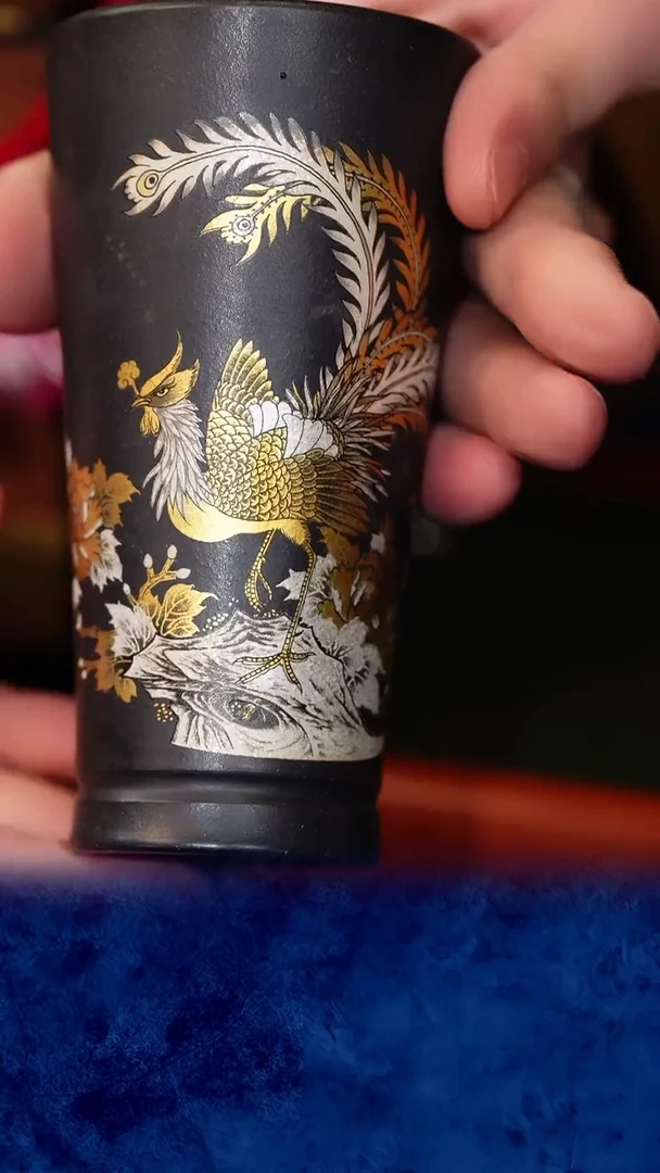 紫砂 宜兴紫砂 LJY 黑料   凤凰闻香杯