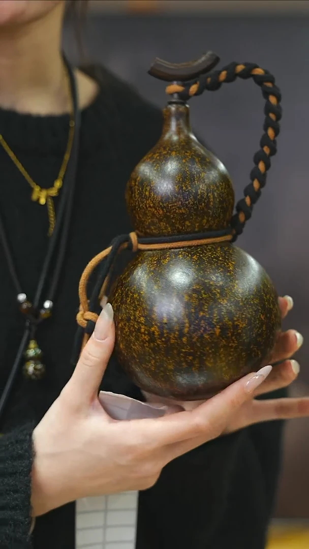 【闪购商品】XM203大漆酒葫芦不包手串及旋转底座