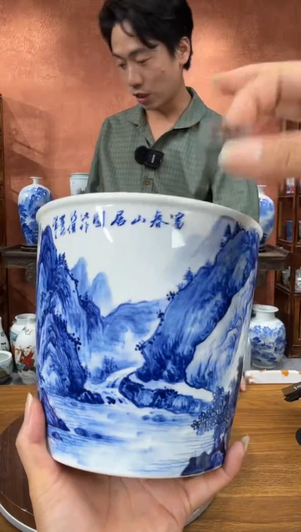 吴义松陶盟手绘陶瓷编码：2670