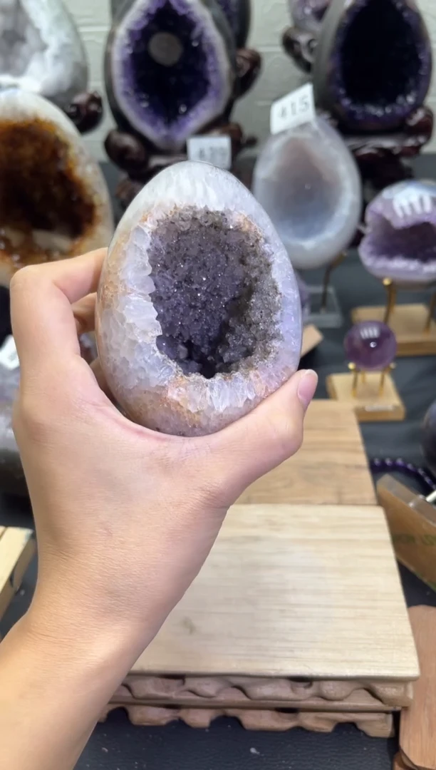 未镶嵌大型摆件（非配饰）紫晶461号龙蛋