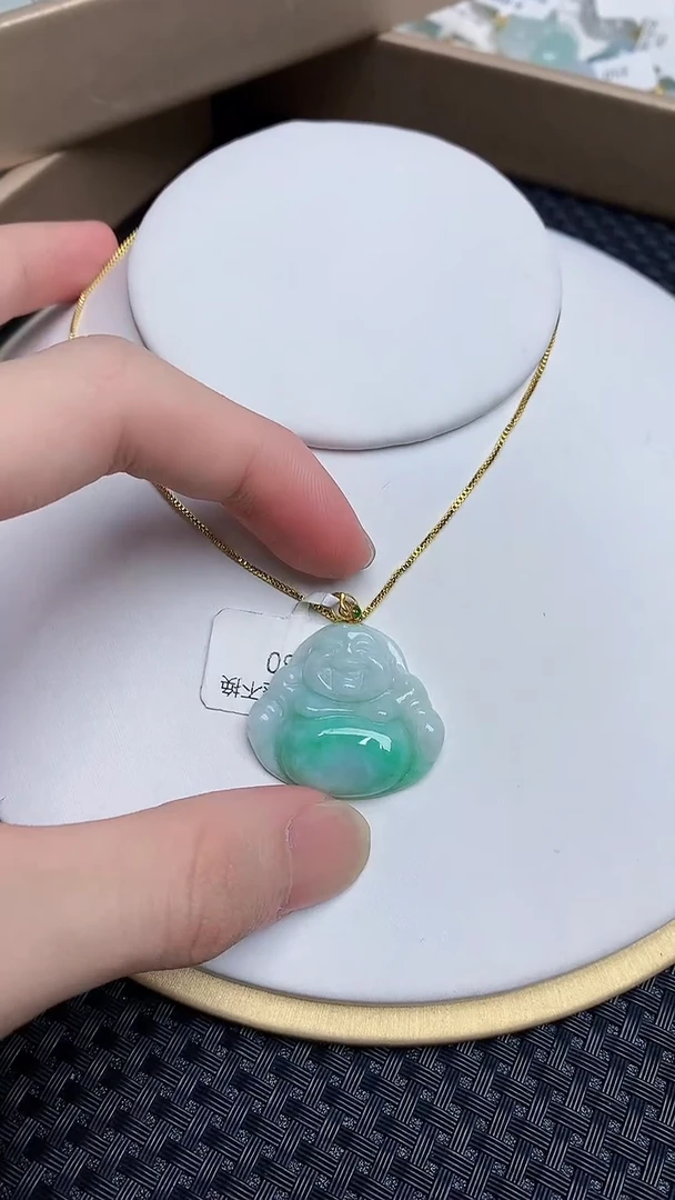 【闪购商品】翡翠颈饰18K金镶嵌4534534534