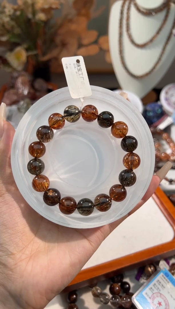 未镶嵌手链水晶C***y黑金超七12+