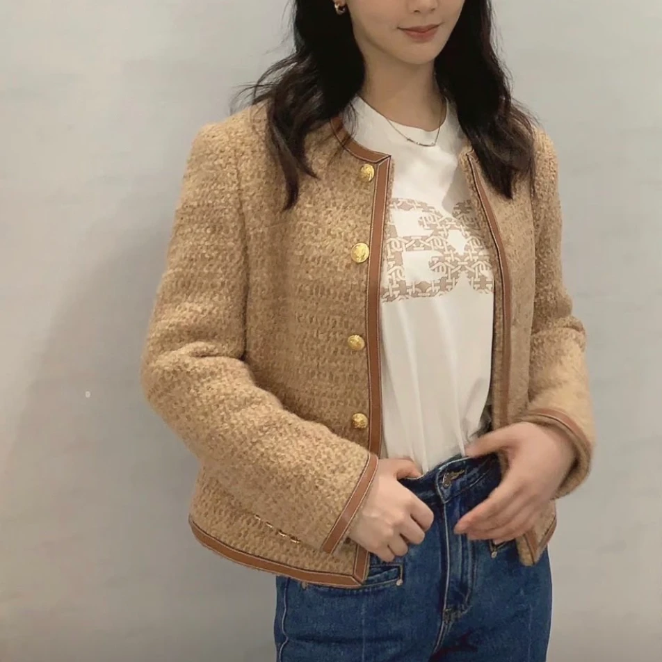 未使用 Celine/思琳 花呢单排扣夹克外套