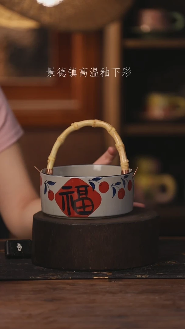 陶瓷景德镇高温釉下手绘陶瓷534