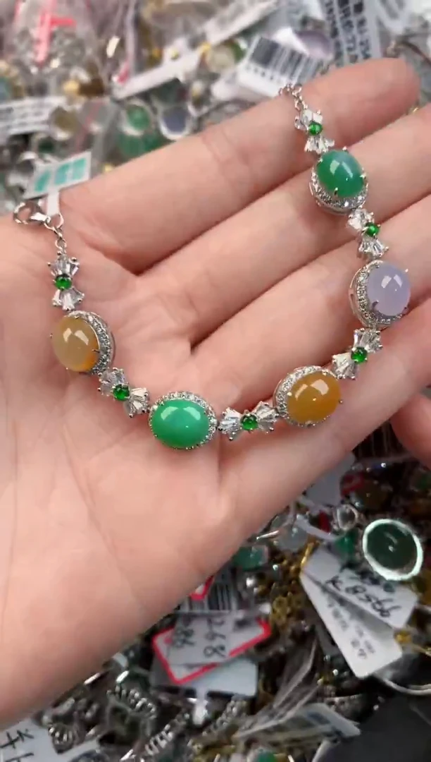 银S925镶嵌戒指翡翠131313----8