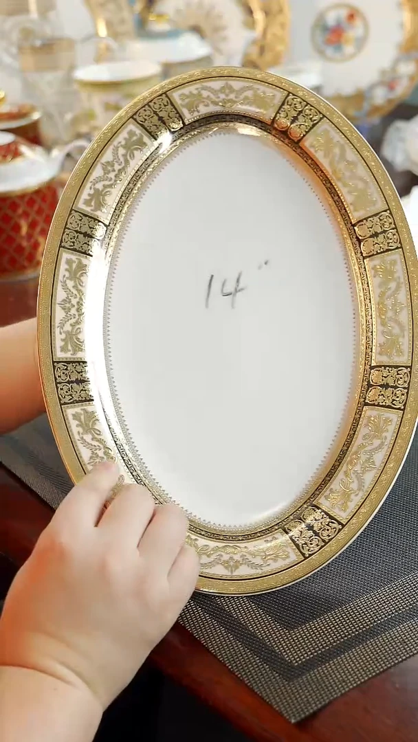 瓷片14英寸鱼盘 福利价