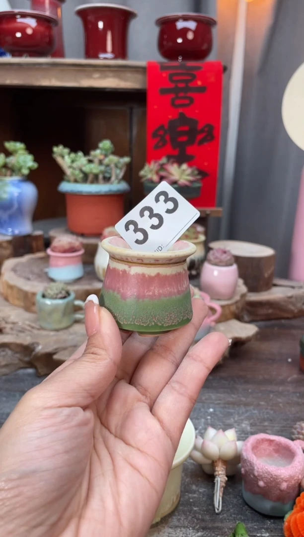【闪购商品】摆件333知木小芳花盆编号