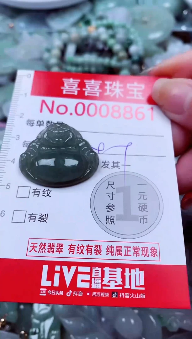 吊坠(不含链)未镶嵌翡翠8861