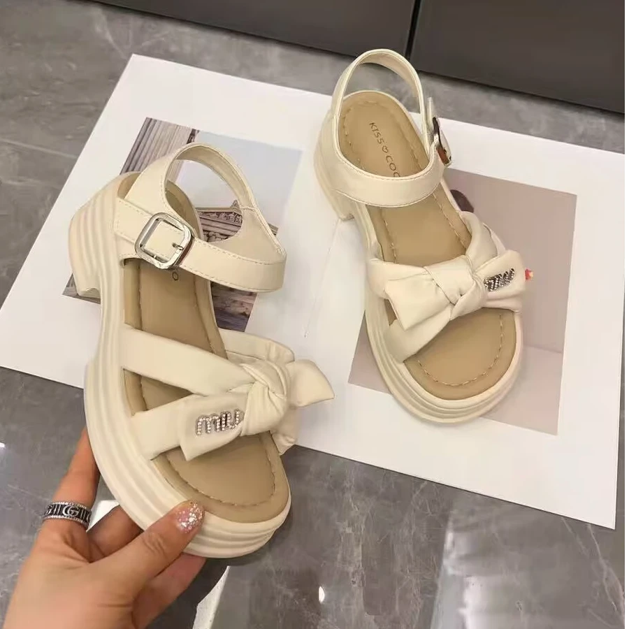 厚底凉鞋网红舒适时尚休闲百搭夏季软底仙女风（完美主义勿拍）