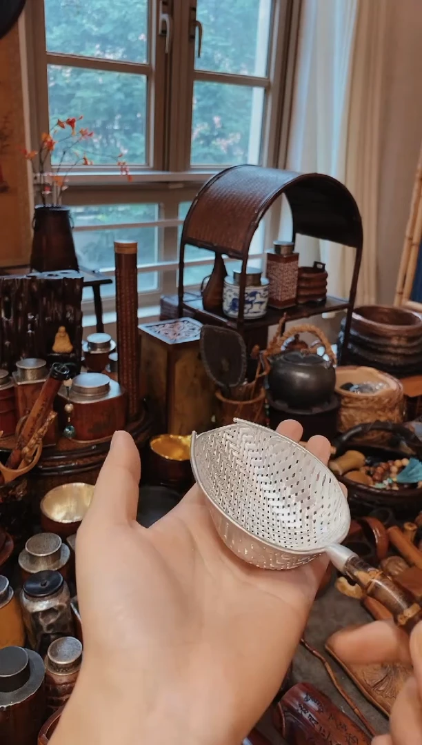 竹鞭和锡精品茶漏