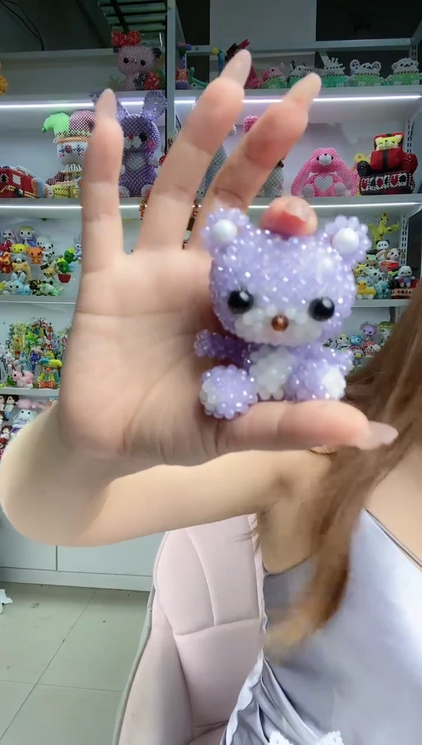 玻璃1612卡4水晶维尼小熊材料包1套紫玉