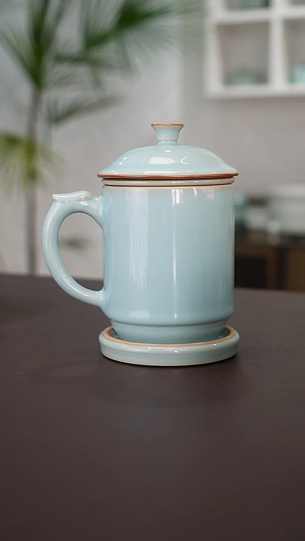 这*大吴文杰老师办公杯加茶漏加杯垫证书礼盒精品