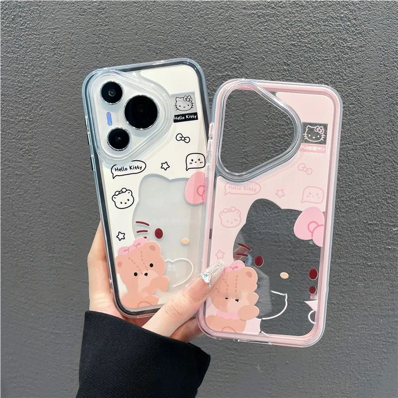 适用华为pura80/70可爱Kitty二合一壳小米14/15卡通mate70/60/50p