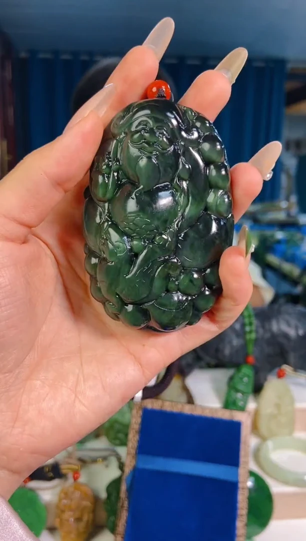 和田玉未镶嵌挂件1