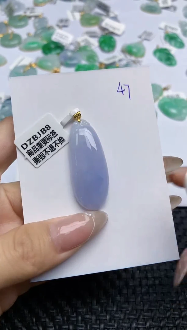 【闪购商品】翡翠颈饰18K金镶嵌 天然翡翠A货