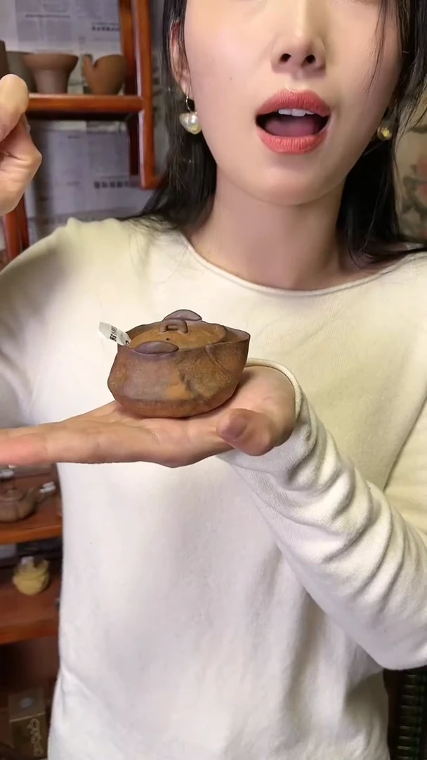 【闪购商品】B23手抓壶磨砂感老岩泥茶壶