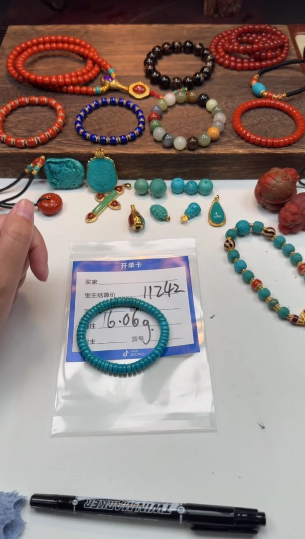 未镶嵌绿松石手串手串梨*～手串手串