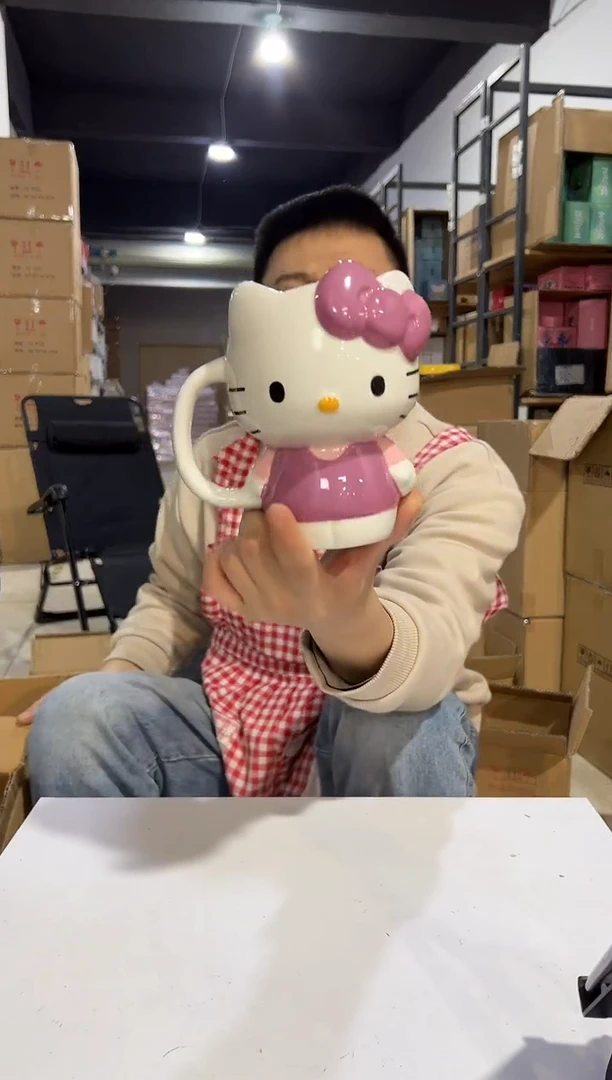 【闪购商品】杯陶瓷粉色kt全身杯