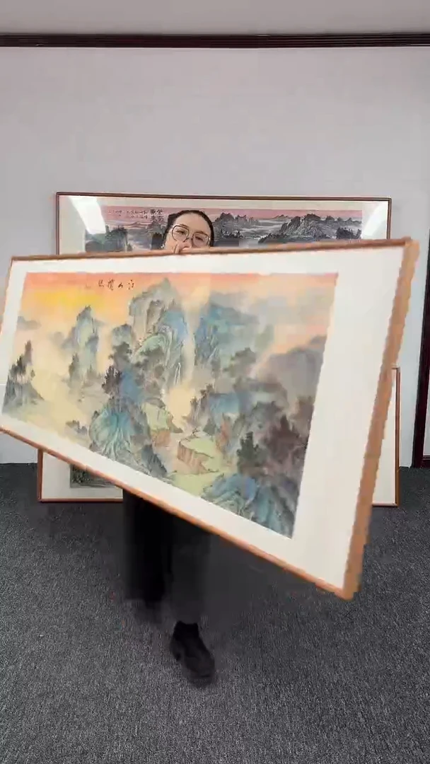 【闪购商品】国画江山揽胜210*80绘画作品