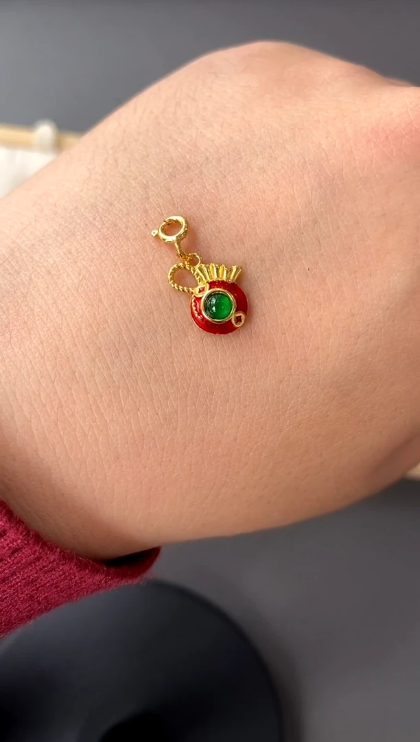 【闪购商品】翡翠颈饰银S925镀金镶嵌买断价 补