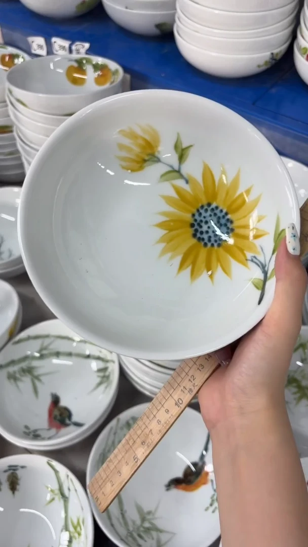 瓷片景德镇陶瓷食品级手绘釉中彩-大胖碗