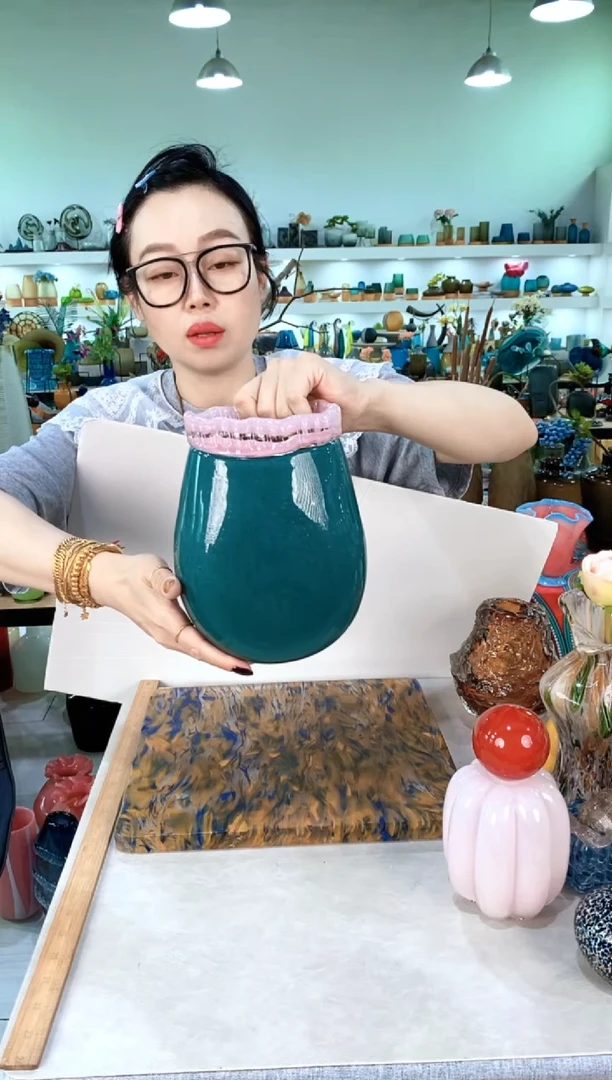 卖****购慕忆家手作琉璃花瓶