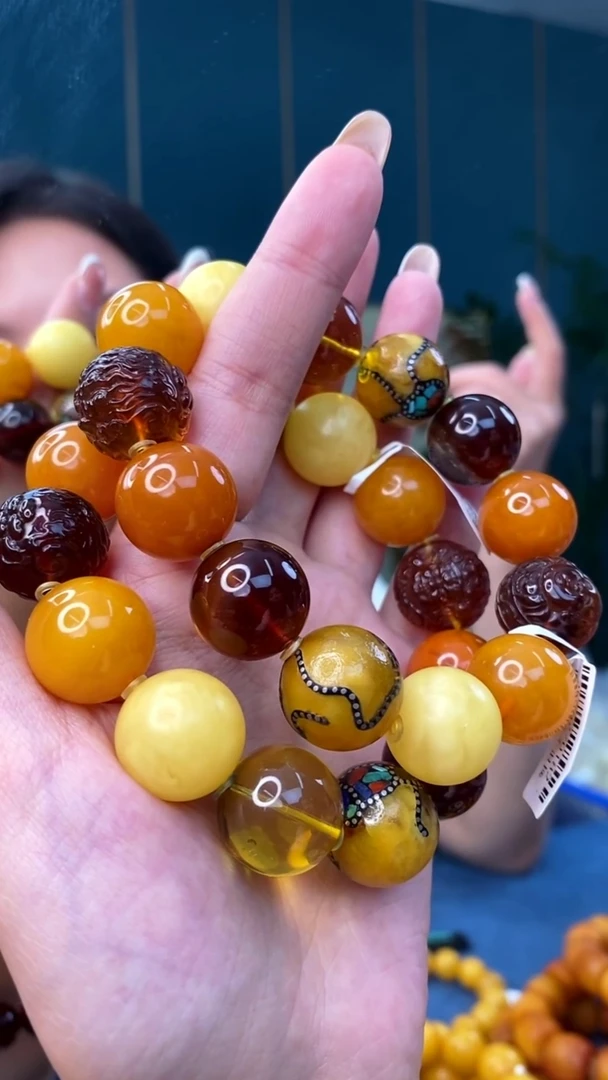 裸石琥珀未镶嵌12/24多样性发一62