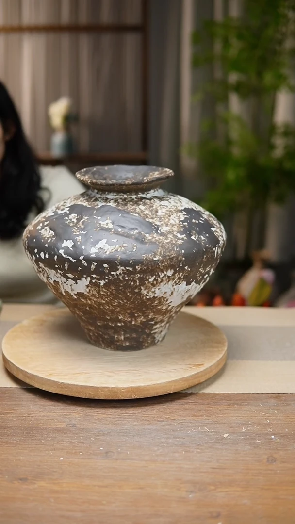 【闪购商品】陶瓷花器诧寂黑大飞碟