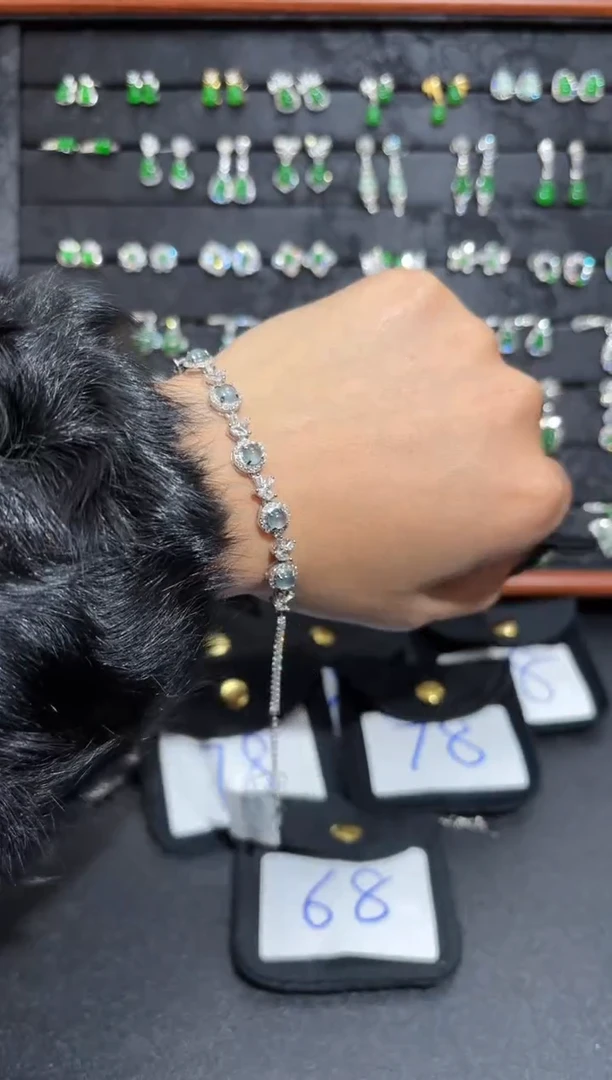 【闪购商品】翡翠颈饰银S925镶嵌蛋面/支持复检/一件