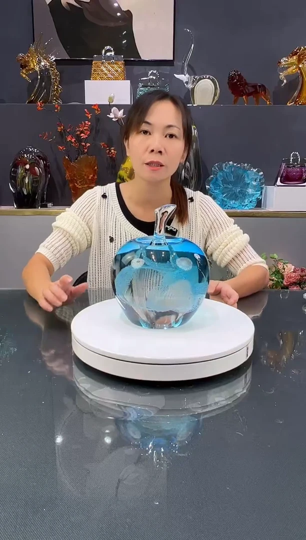 琉璃水晶琉璃摆件1个