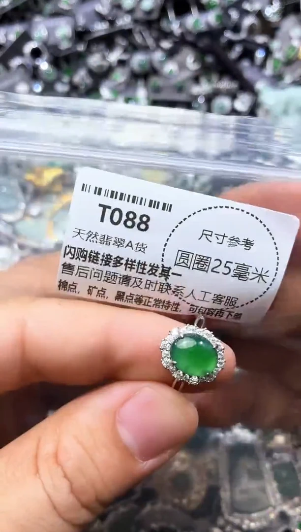 翡翠未镶嵌颈饰T088戒指