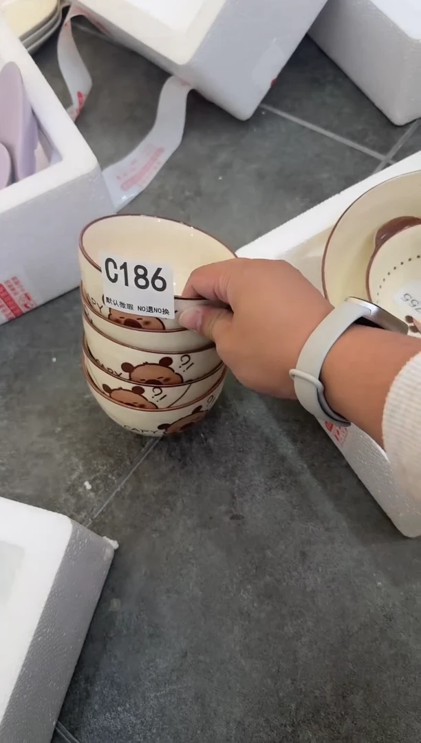 摆件陶C186-4个   仓库微瑕陶瓷清仓福利