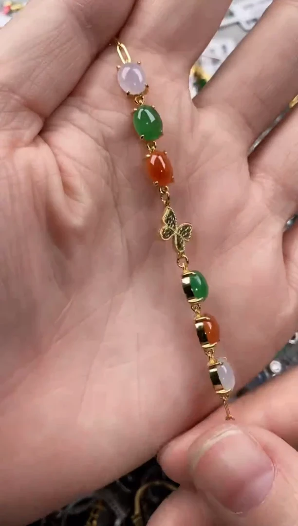 银S925镶嵌戒指翡翠11   7