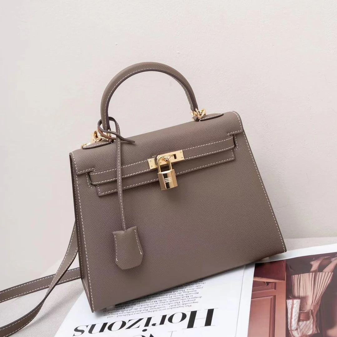 【芝麻集】XKY-6801-大象灰RAIN.CUN新款时尚简约腋下斜跨女包