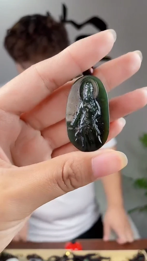 和田玉未镶嵌颈饰拍一发一，多样性发货